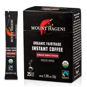 Mount Hagen Organic Single Serve Decaf Instant Coffee