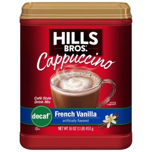 Hills Bros Flavored Instant Decaf French Vanilla Cappuccino Mix