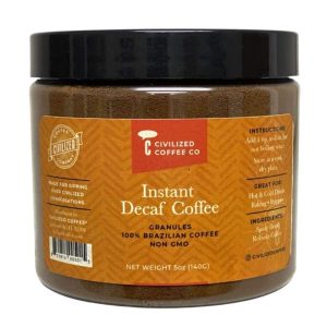 Civilized Coffee Instant Coffee Decaf Granules