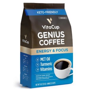 VitaCup Genius Ground Keto Coffee Medium Dark Roast